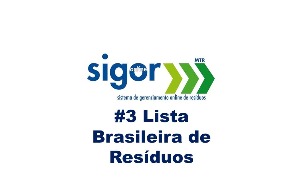 Lista Brasileira de Resíduos